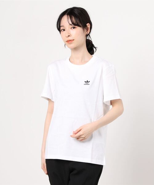 adidas Originals（アディダスオリジナルス）の「adidas Originals/アディダス オリジナルス ROUNGE WEAR ADICOLOR CLASSICS LOOSE TEE/ラウンジウェア アディカラー クラシックス ルーズ半袖シャツ（Tシャツ/カットソー・レディース・ブラック/ホワイト・M/L/XL/S）」の2枚目の写真