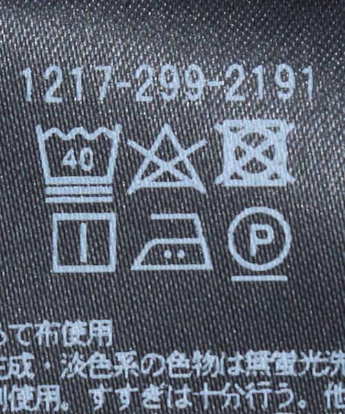 H　BEAUTY&YOUTH UNITED ARROWS（エイチビューティーアンドユースユナイテッドアローズ）の「＜H＞GLOSSY SHORT MOCK NECK T-SHIRT/Tシャツ（Tシャツ/カットソー・メンズ・ホワイト/ベージュ/ネイビー・MEDIUM/SMALL/LARGE）」の5枚目の写真