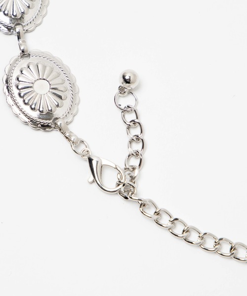 WEGO（ウィゴー）の「WEGO/コンチョチェーンベルト（ベルト・レディース・シルバー・FREE）」の2枚目の写真