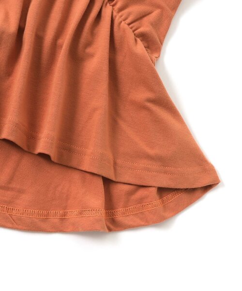 apres les cours（アプレレクール）の「/お花モチーフチュニック_接触冷感（Tシャツ/カットソー・キッズ・オレンジ/キナリ/ネイビー・100/110/90/140/120/80/130）」の13枚目の写真