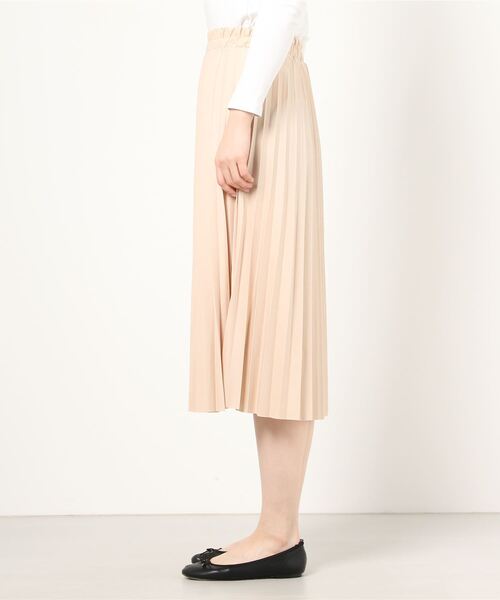 MAISON BREEZE（メゾンブリーズ）の「【MAISON BREEZE】プリーツスカート ウエストゴム（スカート・レディース・ブラック/ベージュ・FREE）」の5枚目の写真