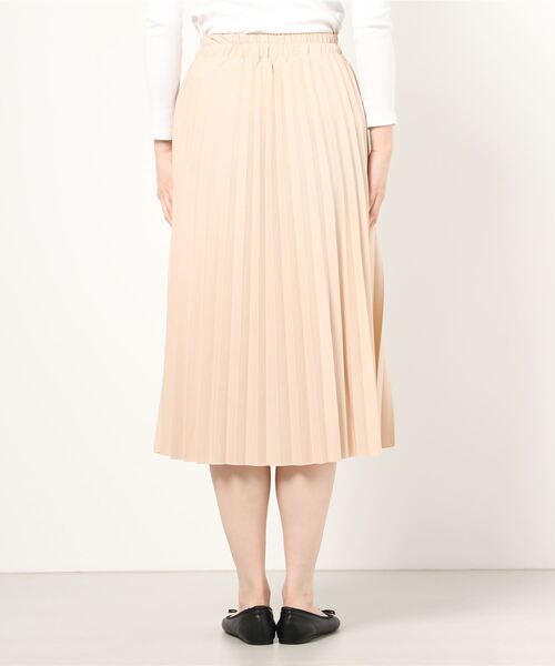 MAISON BREEZE（メゾンブリーズ）の「【MAISON BREEZE】プリーツスカート ウエストゴム（スカート・レディース・ブラック/ベージュ・FREE）」の3枚目の写真