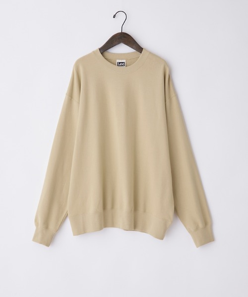 Lee(リー)の「Lee/リー BIG MINI LOGO SWEAT ロゴ刺繍 オーバーサイズプルオーバースウェット(スウェット・メンズ・ブラック系その他/サックスブルー/ピンク系その他/グレー/ベージュ・XL/M/L)」の9枚目の写真