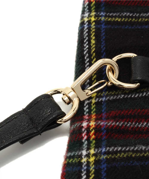 goocy（グーシー）の「ロールチェッククラッチBag（クラッチバッグ・レディース・ネイビー/レッド・FREE）」の6枚目の写真
