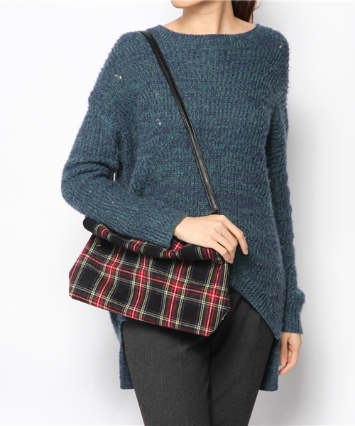 goocy（グーシー）の「ロールチェッククラッチBag（クラッチバッグ・レディース・ネイビー/レッド・FREE）」の10枚目の写真