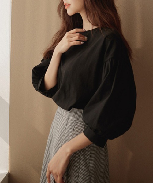 ABITOKYO(アビトーキョー)の「綿麻ボリュームスリーブブラウス(シャツ/ブラウス・レディース・ホワイト/ブラック/ベージュ・FREE)」の8枚目の写真