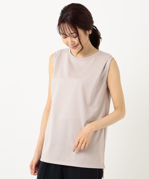 J.PRESS(ジェイプレス)の「【WEB限定】防汚Tシャツ ノースリーブ(Tシャツ/カットソー・レディース・ベージュ系/ホワイト系・MEDIUM/LARGE)」の10枚目の写真