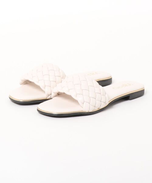 GeeRA(ジーラ)の「メッシュ編フラットサンダル(サンダル・レディース・グリーン/ブラック/アイボリー/シルバー・X-LARGE/MEDIUM/LARGE/SMALL)」の3枚目の写真