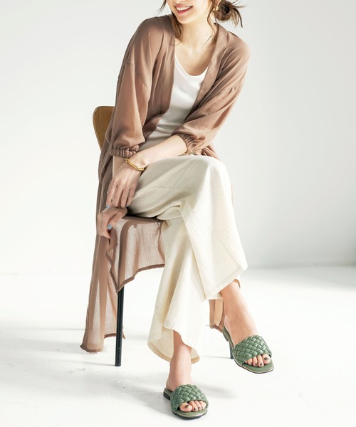 GeeRA(ジーラ)の「メッシュ編フラットサンダル(サンダル・レディース・グリーン/ブラック/アイボリー/シルバー・X-LARGE/MEDIUM/LARGE/SMALL)」の8枚目の写真