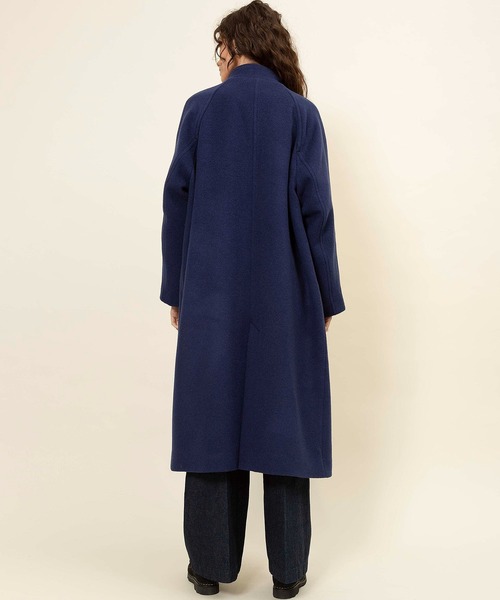 Johnbull(ジョンブル)の「スタンドカラーコート(ノーカラーコート・レディース・ブラック/ベージュ/ネイビー・SMALL/MEDIUM)」の13枚目の写真