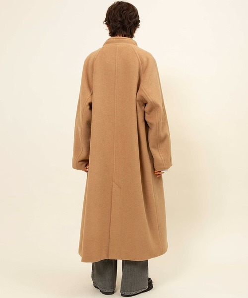 Johnbull(ジョンブル)の「スタンドカラーコート(ノーカラーコート・レディース・ブラック/ベージュ/ネイビー・SMALL/MEDIUM)」の10枚目の写真