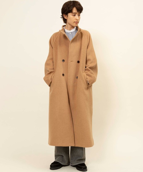 Johnbull(ジョンブル)の「スタンドカラーコート(ノーカラーコート・レディース・ブラック/ベージュ/ネイビー・SMALL/MEDIUM)」の7枚目の写真