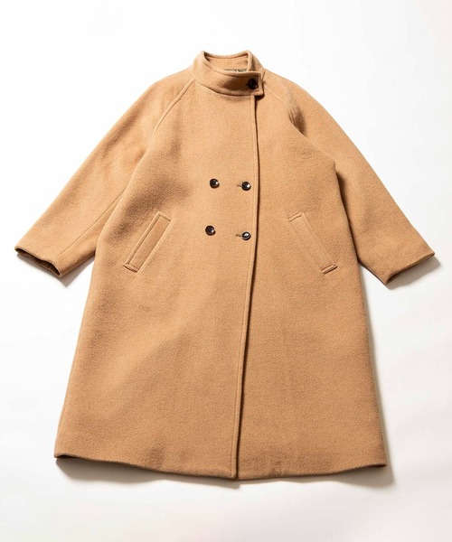 Johnbull(ジョンブル)の「スタンドカラーコート(ノーカラーコート・レディース・ブラック/ベージュ/ネイビー・SMALL/MEDIUM)」の14枚目の写真