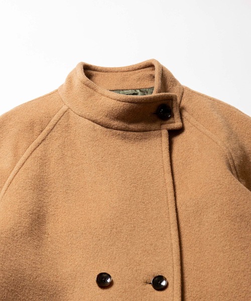 Johnbull(ジョンブル)の「スタンドカラーコート(ノーカラーコート・レディース・ブラック/ベージュ/ネイビー・SMALL/MEDIUM)」の15枚目の写真