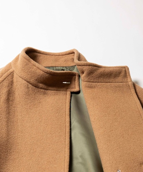 Johnbull(ジョンブル)の「スタンドカラーコート(ノーカラーコート・レディース・ブラック/ベージュ/ネイビー・SMALL/MEDIUM)」の21枚目の写真