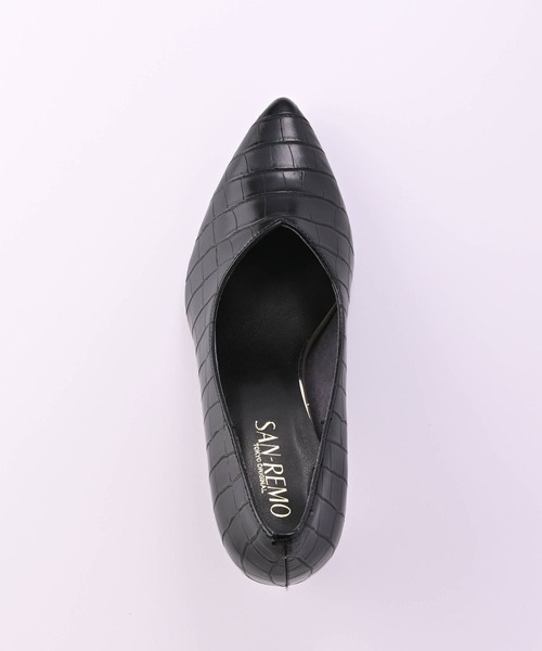 神戸シューズ（コウベシューズ）の「SAN-REMO 6.0㎝ヒールVカット深パンプス（パンプス・レディース・アイボリー/ブラック/シルバー/ブラック系その他・22/22.5/23/23.5/24.5/24）」の7枚目の写真