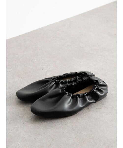 AMERICAN HOLIC(アメリカンホリック)の「ギャザーバレエシューズ(パンプス・レディース・ブラック/キャメル/ホワイト・L/M/S)」の9枚目の写真