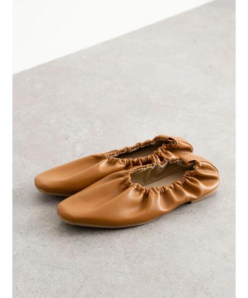 AMERICAN HOLIC(アメリカンホリック)の「ギャザーバレエシューズ(パンプス・レディース・ブラック/キャメル/ホワイト・L/M/S)」の10枚目の写真