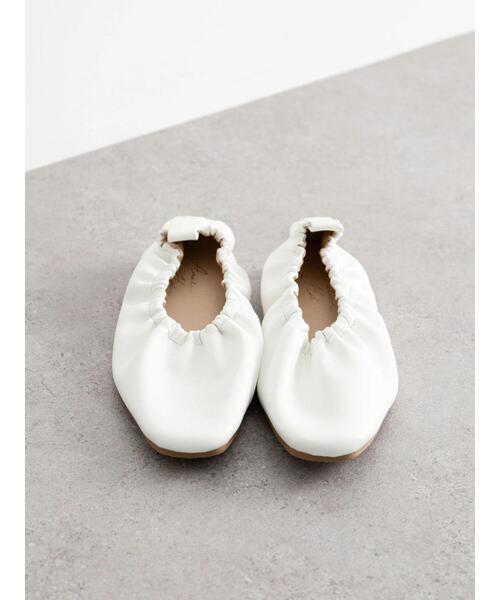 AMERICAN HOLIC(アメリカンホリック)の「ギャザーバレエシューズ(パンプス・レディース・ブラック/キャメル/ホワイト・L/M/S)」の11枚目の写真