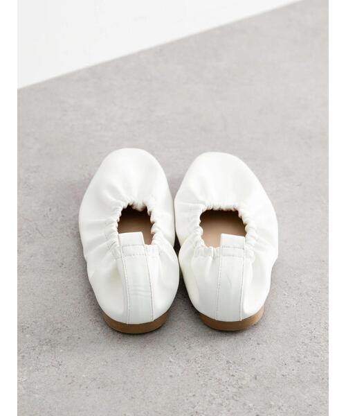 AMERICAN HOLIC(アメリカンホリック)の「ギャザーバレエシューズ(パンプス・レディース・ブラック/キャメル/ホワイト・L/M/S)」の13枚目の写真