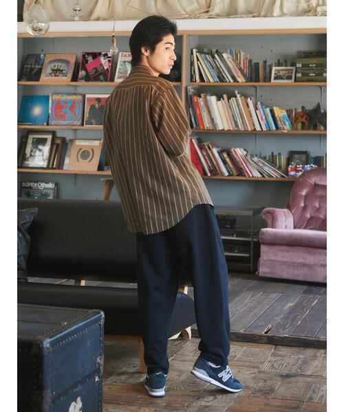 CRAFT STANDARD BOUTIQUE(クラフトスタンダードブティック)の「ダブルフェイスイージーパンツ *◇(その他パンツ・メンズ・ブラック/ネイビー・LL/M/L)」の18枚目の写真
