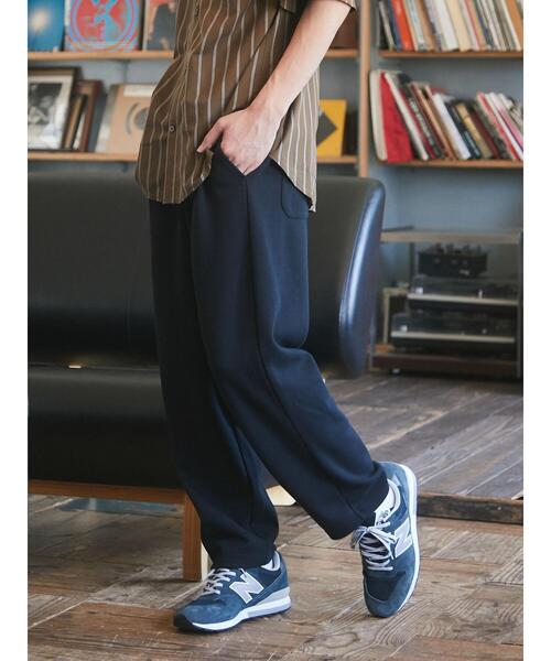 CRAFT STANDARD BOUTIQUE(クラフトスタンダードブティック)の「ダブルフェイスイージーパンツ *◇(その他パンツ・メンズ・ブラック/ネイビー・LL/M/L)」の17枚目の写真