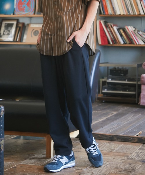 CRAFT STANDARD BOUTIQUE(クラフトスタンダードブティック)の「ダブルフェイスイージーパンツ *◇(その他パンツ・メンズ・ブラック/ネイビー・LL/M/L)」の1枚目の写真