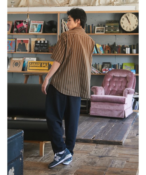 CRAFT STANDARD BOUTIQUE(クラフトスタンダードブティック)の「ダブルフェイスイージーパンツ *◇(その他パンツ・メンズ・ブラック/ネイビー・LL/M/L)」の5枚目の写真