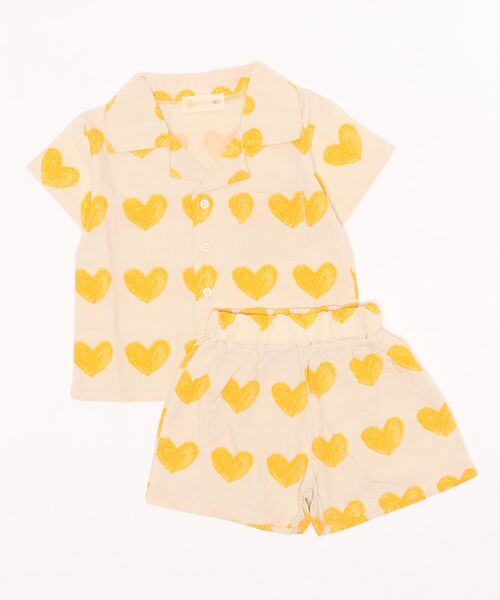 aimoha（アイモハ）の「【aimoha-KIDS-】ハート柄セットアップ (SS)（セットアップ・キッズ・パープル系その他/イエロー系その他/パープル/イエロー・90/100/140/80/120/130/110）」の22枚目の写真