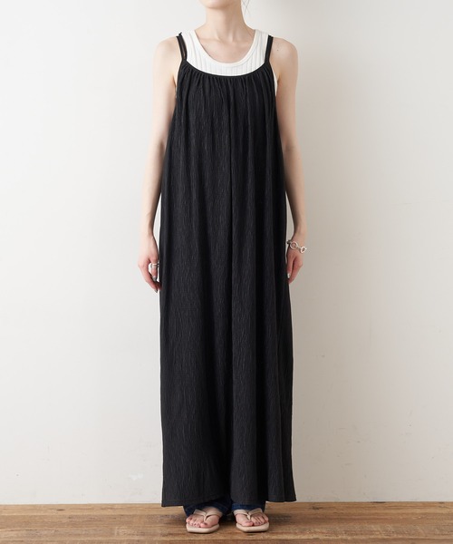 CIAOPANIC TYPY（チャオパニックティピー）の「【ZOZOTOWN限定】ギャザープリーツロングワンピース（ワンピース・レディース・ブラック/イエロー・ONE SIZE）」の12枚目の写真