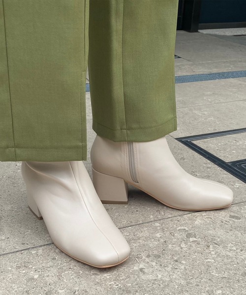 w closet（ダブルクローゼット）の「【新色追加】ストレッチブーツ（ブーツ・レディース・ブラック/キナリ/ベージュ/セージグリーン・L/M）」の2枚目の写真