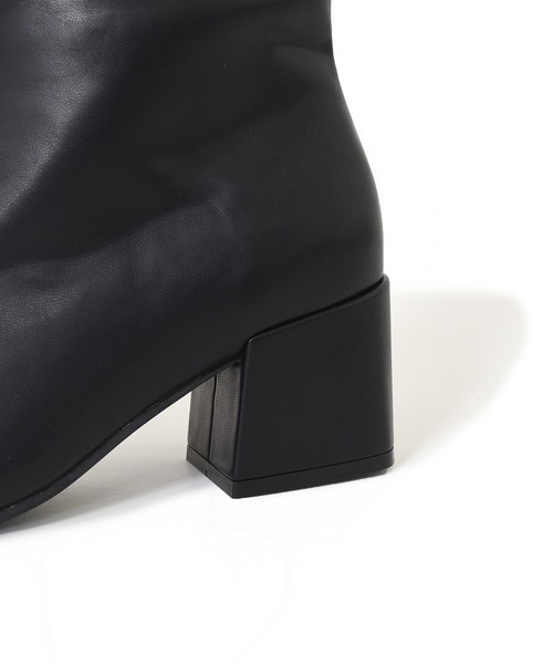 w closet（ダブルクローゼット）の「【新色追加】ストレッチブーツ（ブーツ・レディース・ブラック/キナリ/ベージュ/セージグリーン・L/M）」の20枚目の写真