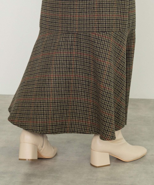 w closet（ダブルクローゼット）の「【新色追加】ストレッチブーツ（ブーツ・レディース・ブラック/キナリ/ベージュ/セージグリーン・L/M）」の11枚目の写真