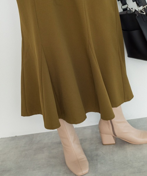 w closet（ダブルクローゼット）の「【新色追加】ストレッチブーツ（ブーツ・レディース・ブラック/キナリ/ベージュ/セージグリーン・L/M）」の9枚目の写真