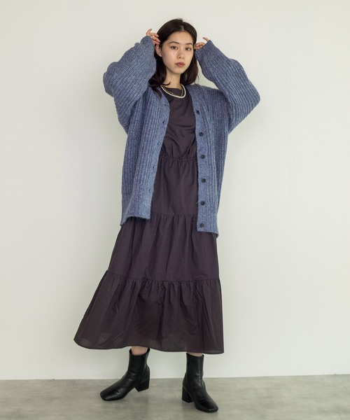 w closet（ダブルクローゼット）の「【新色追加】ストレッチブーツ（ブーツ・レディース・ブラック/キナリ/ベージュ/セージグリーン・L/M）」の7枚目の写真