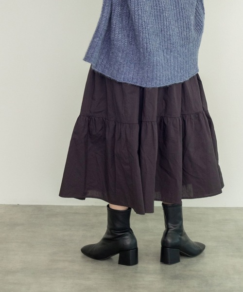 w closet（ダブルクローゼット）の「【新色追加】ストレッチブーツ（ブーツ・レディース・ブラック/キナリ/ベージュ/セージグリーン・L/M）」の5枚目の写真