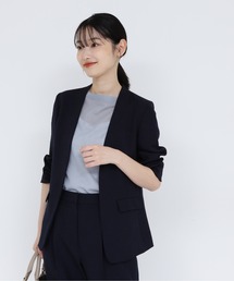 NATURAL BEAUTY BASIC | ジプシーツイルSET UP カラーレス(ノーカラージャケット)