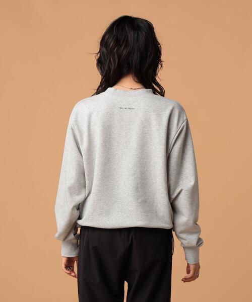 FEELING MADE（フィーリングメイド）の「FEELING MADE エアリースウェット ドローストリング スウェット（スウェット・レディース・ブラック/ライトグレー/ダークグリーン・FREE）」の16枚目の写真