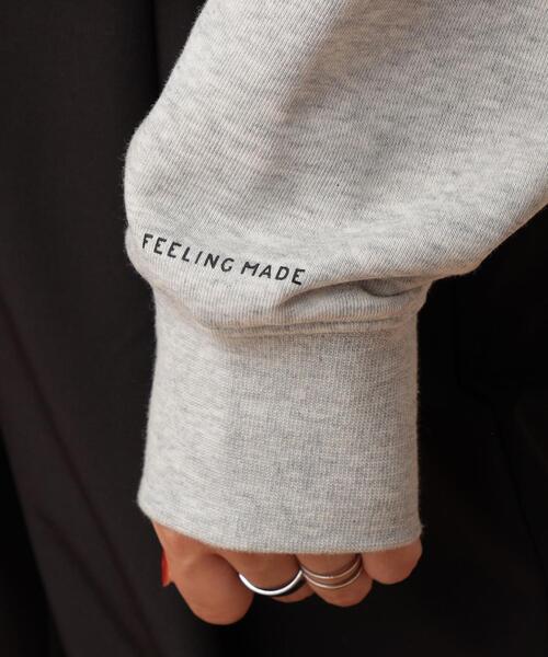 FEELING MADE（フィーリングメイド）の「FEELING MADE エアリースウェット ドローストリング スウェット（スウェット・レディース・ブラック/ライトグレー/ダークグリーン・FREE）」の20枚目の写真