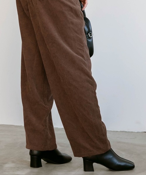 BONLECILL（ボンルシール）の「コーデュロイタックパンツ（その他パンツ・レディース・チャコールグレー/ブラウン/アイボリー・M/L）」の8枚目の写真