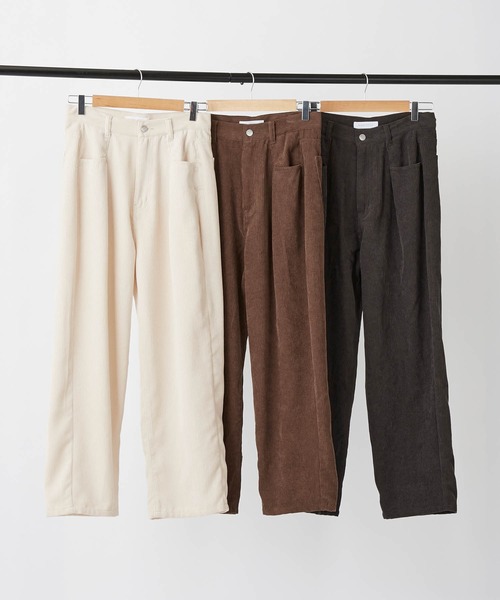 BONLECILL（ボンルシール）の「コーデュロイタックパンツ（その他パンツ・レディース・チャコールグレー/ブラウン/アイボリー・M/L）」の16枚目の写真