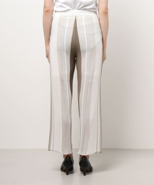 notch.（ノッチ）の「ランダムストライプパンツ（その他パンツ・レディース・ベージュ/ブラウン・M）」の4枚目の写真