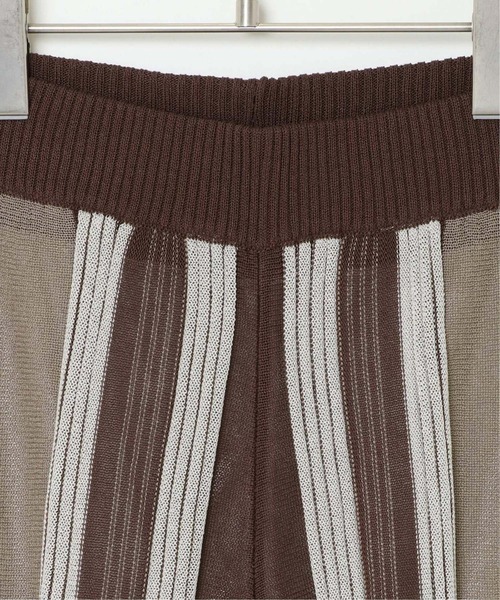 notch.（ノッチ）の「ランダムストライプパンツ（その他パンツ・レディース・ベージュ/ブラウン・M）」の7枚目の写真