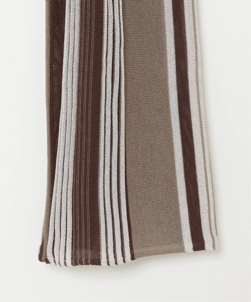 notch.（ノッチ）の「ランダムストライプパンツ（その他パンツ・レディース・ベージュ/ブラウン・M）」の9枚目の写真