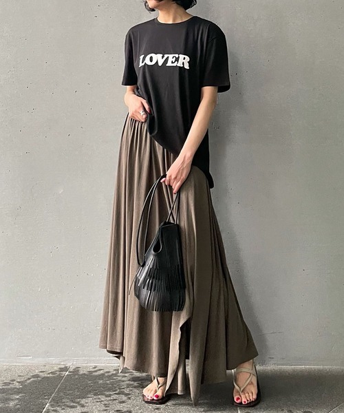 6397（シックススリーナインセブン）の「＜6397 (シックススリーナインセブン)＞ロゴTシャツ（Tシャツ/カットソー・レディース・ホワイト/ブラック・L）」の3枚目の写真