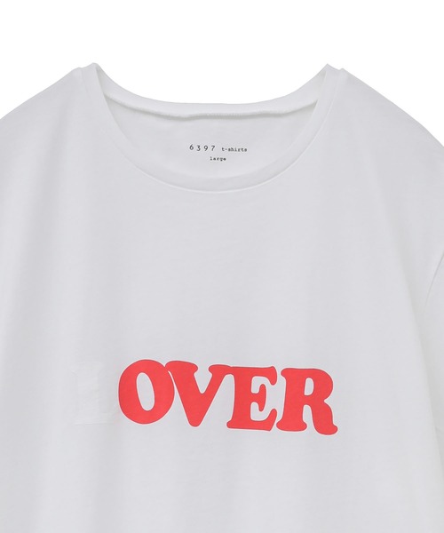 6397（シックススリーナインセブン）の「＜6397 (シックススリーナインセブン)＞ロゴTシャツ（Tシャツ/カットソー・レディース・ホワイト/ブラック・L）」の6枚目の写真