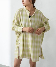 mystic | オンブレーチェックBIGシャツ(シャツ/ブラウス)