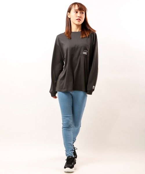 SOAR(ソアー)の「ワイドシルエット胸ポケTee(Tシャツ/カットソー・メンズ・ブラック/グレイッシュベージュ/ダークブルー/カーキ/スモークピンク・M/LL/L)」の20枚目の写真