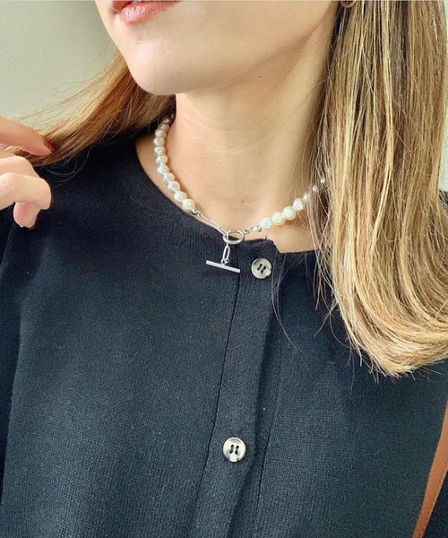 blackdia ocean(ブラックダイヤオーシャン)の「blackdia ocean パールマンテルアジャスターチェーンネックレス(ネックレス・レディース・シルバー系2/シルバー系4/シルバー系/シルバー系5/シルバー系3/シルバー系1/シルバー系その他4/シルバー系その他5/シルバー系その他7/シルバー系その他6/シルバー系その他2/シルバー系その他/シルバー系その他3/シルバー・37cm/39cm/41cm)」の3枚目の写真