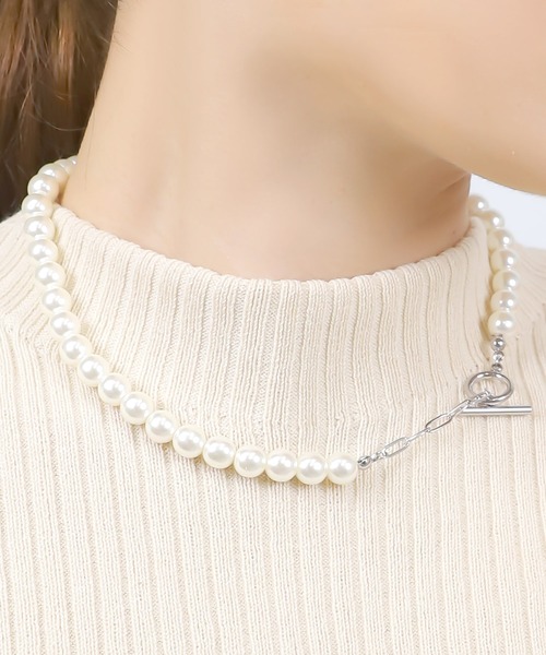 blackdia ocean(ブラックダイヤオーシャン)の「blackdia ocean パールマンテルアジャスターチェーンネックレス(ネックレス・レディース・シルバー系2/シルバー系4/シルバー系/シルバー系5/シルバー系3/シルバー系1/シルバー系その他4/シルバー系その他5/シルバー系その他7/シルバー系その他6/シルバー系その他2/シルバー系その他/シルバー系その他3/シルバー・37cm/39cm/41cm)」の5枚目の写真